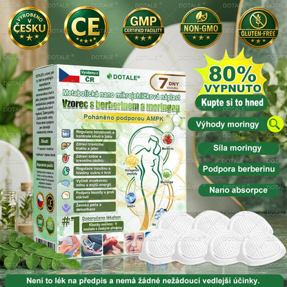 💥𝑫𝑶𝖳𝖠𝐋𝐄® metabolická nano mikrojehličková náplast 🎁 (Pouze jednou denně, viditelné výsledky již do 7 dnů!) ✅ Formule Berberin + Moringa, ideální při nadváze, nedokonalostech pokožky, diabetu, spánkové apnoe a kloubních potížích 💥💥