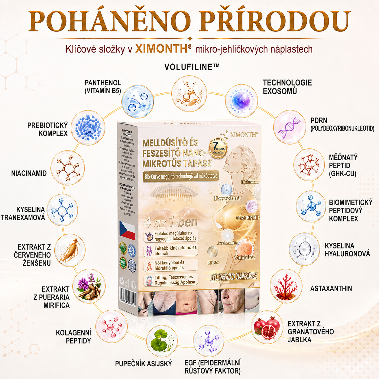 𝐗𝐈𝐌𝐎𝐍𝐓𝐇®🏆 Náplast s nano mikrojehličkami pro objem, pozvednutí a zpevnění poprsí Volufiline + Exosome + Copper Peptide formule poháněná technologií buněčné obnovy