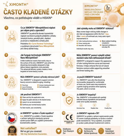 𝐗𝐈𝐌𝐎𝐍𝐓𝐇®🏆 Náplast s nano mikrojehličkami pro objem, pozvednutí a zpevnění poprsí Volufiline + Exosome + Copper Peptide formule poháněná technologií buněčné obnovy