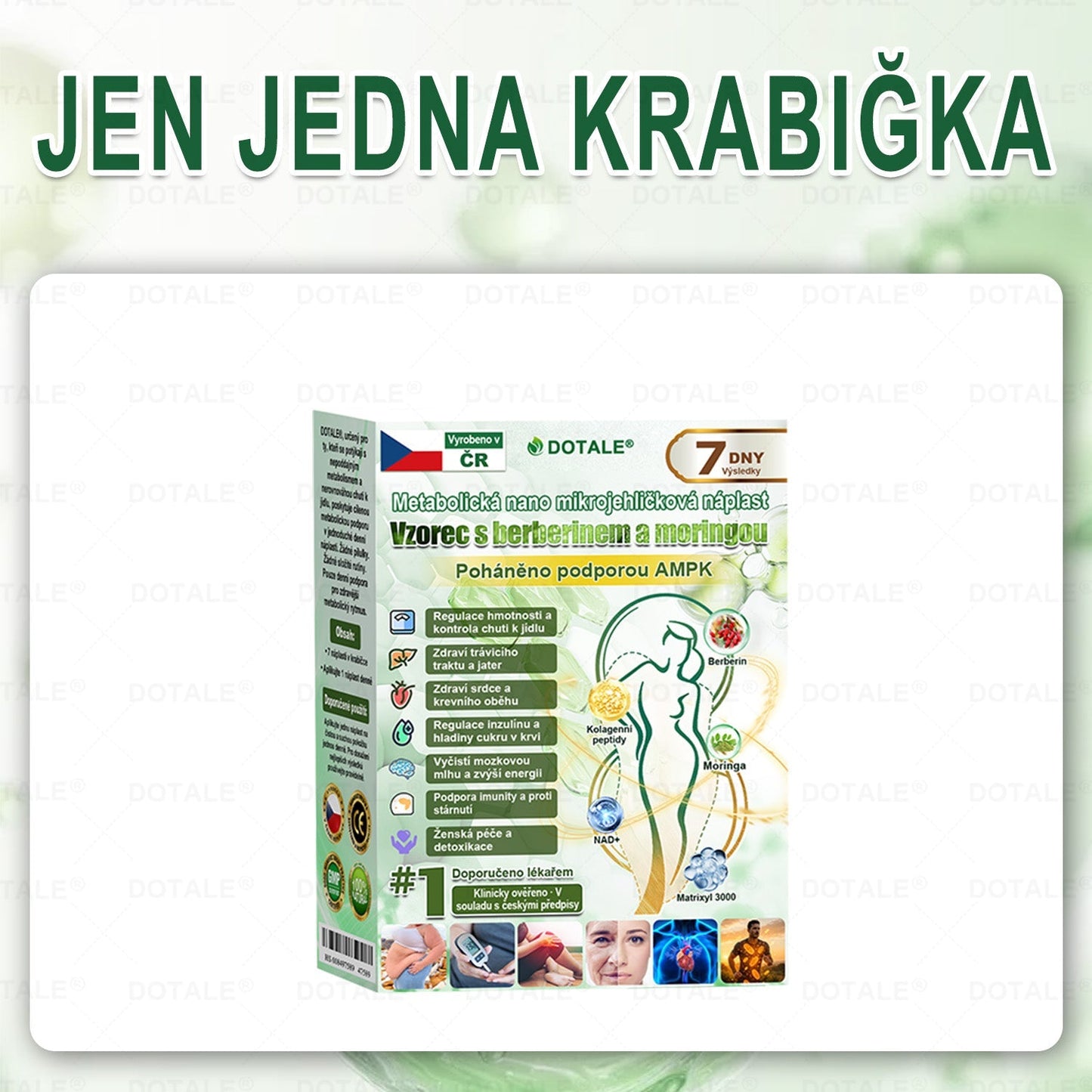 💥𝑫𝑶𝖳𝖠𝐋𝐄® metabolická nano mikrojehličková náplast 🎁 (Pouze jednou denně, viditelné výsledky již do 7 dnů!) ✅ Formule Berberin + Moringa, ideální při nadváze, nedokonalostech pokožky, diabetu, spánkové apnoe a kloubních potížích 💥💥